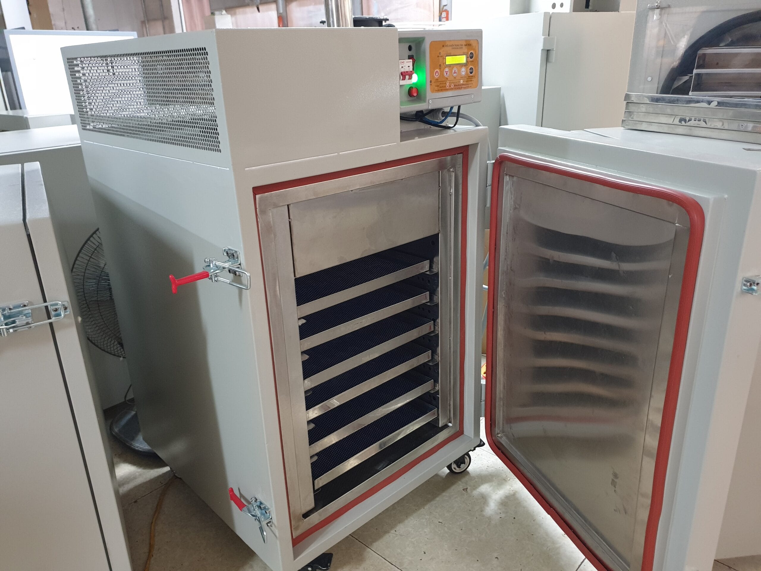 máy sấy linh kiện, vật liệu công nghiệp, máy sấy ngũ cốc chín giòn